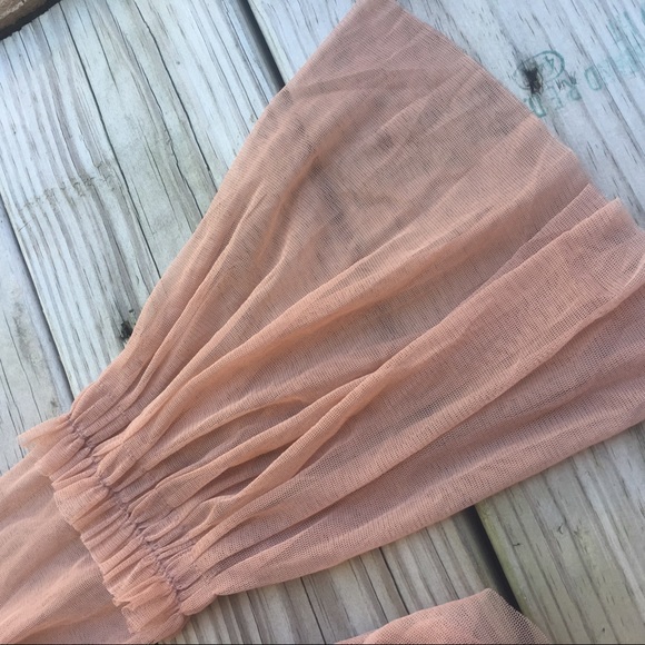 Pull & Bear Sheer Longsleeve Blouse - Picture 5 of 6